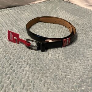 Dickies Men's Black Leather Belt Size 38